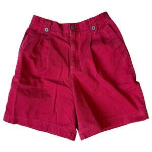 Liz Claiborne LIZSPORT Vintage Pleated Bermuda Shorts Women’s Size 10 Cotton 90s